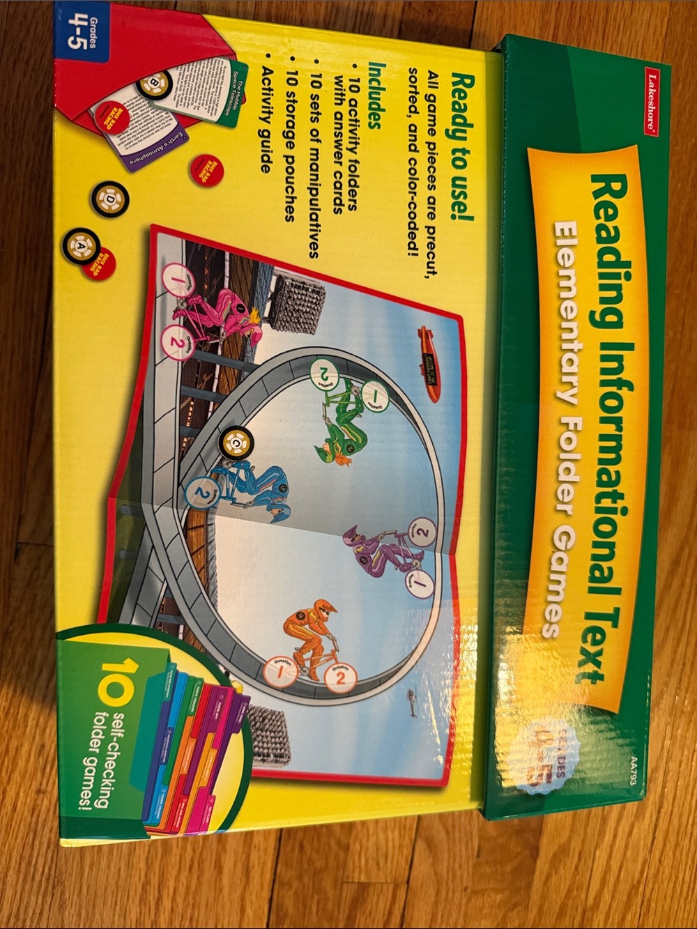 Lakeshore Learning Reading Informational Folder Game 4th and 5th grade